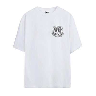 Gençwear Oversize Gang T-Shirt Beyaz