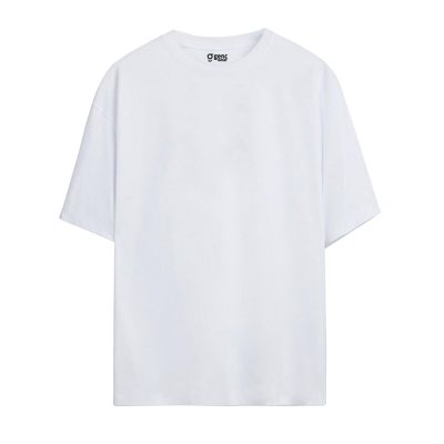 Gençwear Oversize Basic T-Shirt Beyaz