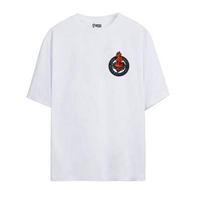 Gençwear Oversize Muerte T-Shirt Beyaz