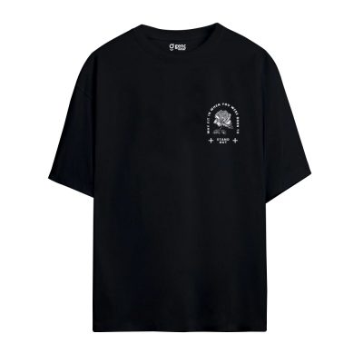 Gençwear Oversize Stand Out T-Shirt Siyah