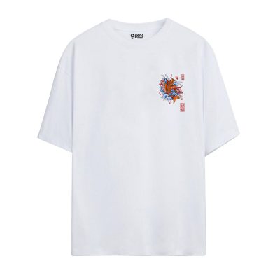 Gençwear Oversize Koi T-Shirt Beyaz