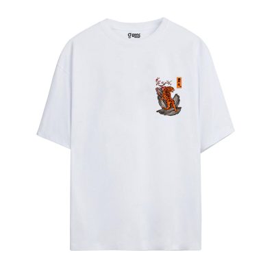 Gençwear Oversize Tiger T-Shirt Beyaz