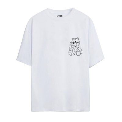 Gençwear Oversize Bony T-Shirt Beyaz
