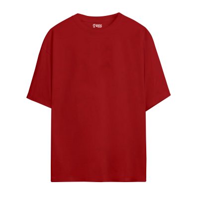 Gençwear Oversize Basic T-Shirt Kırmızı