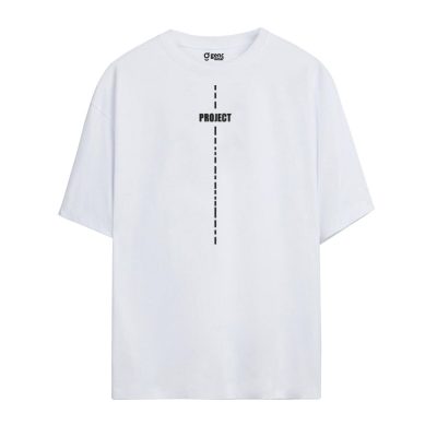 Gençwear Oversize Project T-Shirt Beyaz