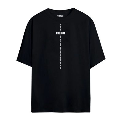 Gençwear Oversize Project T-Shirt Siyah
